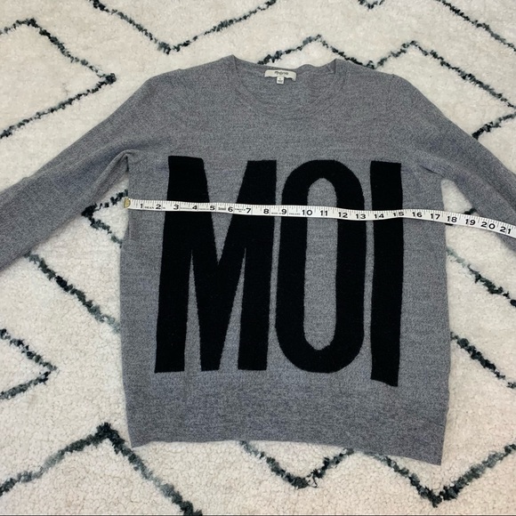 Madewell MOI Merino Wool Gray Sweater - Picture 5 of 9